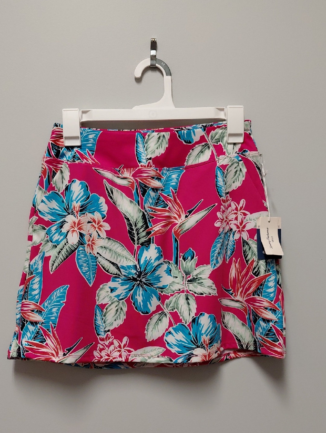 Tommy Bahama Hot Pink Tropical Floral Mini Skirt, Size Xs